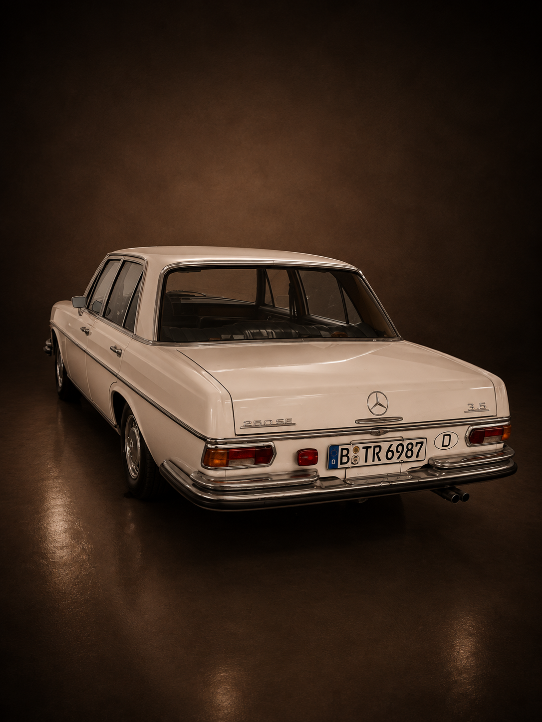 Mercedes-Benz 280 SEL W108 Heckansicht schräg